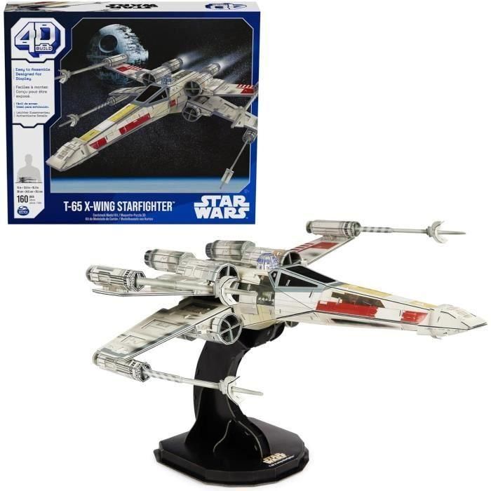 Star Wars - X-WING FIGHTER - Modelo 4D para construir - 28 cm Star Wars - X-WING FIGHTER - Modelo 4D para construir - 28 cm