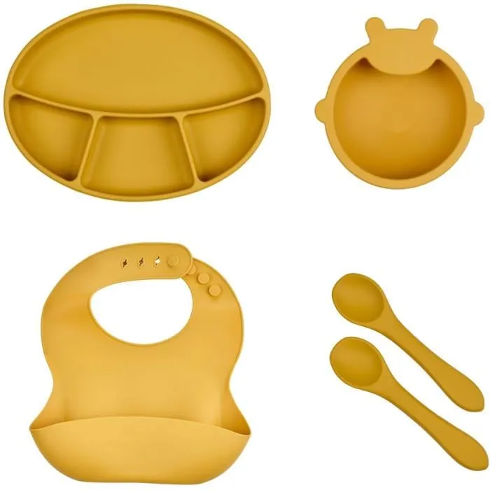 Thermobaby AAAMA84077 Pack de Comida de Silicona - Amarillo Miel 0 Thermobaby AAAMA84077 Pack de Comida de Silicona - Amarillo Miel 0