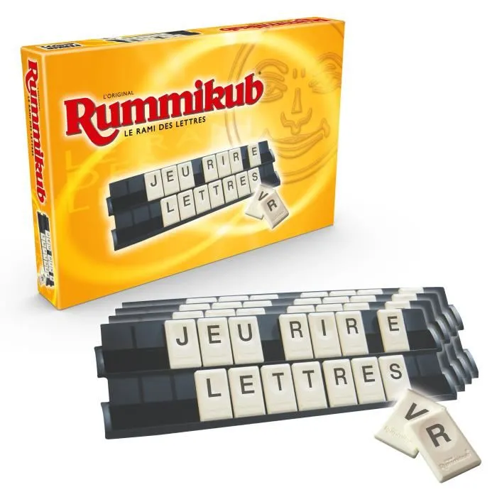 Hasbro Gaming Rummikub Letters Juego de Mesa para 2-4 Jugadores a partir de 12 años 2