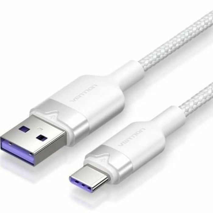 Cable USB 2.0 Tipo-C Vention CTOWF/ USB Tipo-C Macho - USB Macho/ Hasta 100W/ 480Mbps/ 2m/ Blanco Cable USB 2.0 Tipo-C Vention CTOWF/ USB Tipo-C Macho - USB Macho/ Hasta 100W/ 480Mbps/ 2m/ Blanco