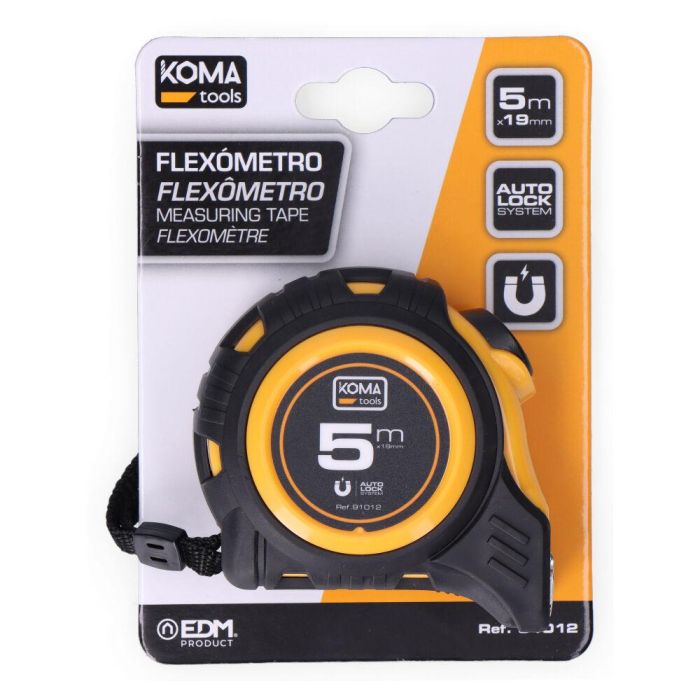 Flexómetro 5m x 19mm abs magnet koma tools 4