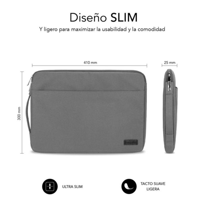 Funda Subblim Urban Laptop Sleeve para Portátiles hasta 15.6"/ Gris 2 Funda Subblim Urban Laptop Sleeve para Portátiles hasta 15.6"/ Gris 2