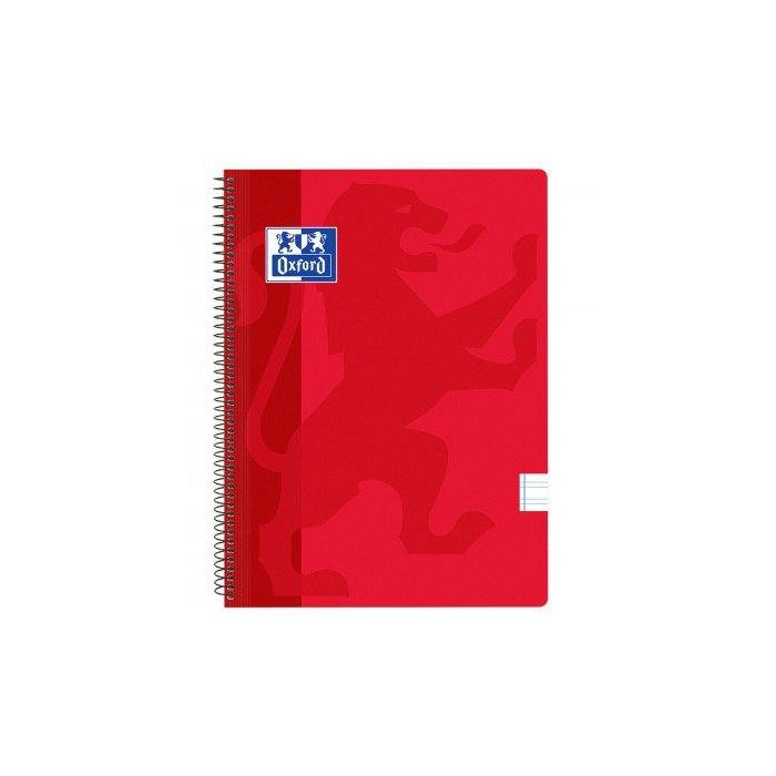 Bloc Oxford School Classic Tapa Pp Fº 80H Pauta 3,5 90G Rojo 25 unidades