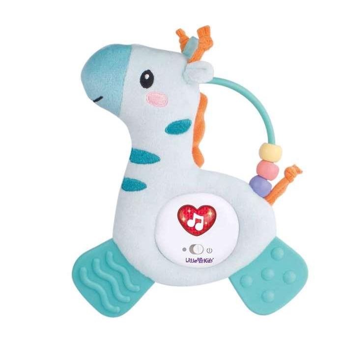 Creaciones Llopis Jirafa Musical Interactiva de Actividades con Caja, Luces y Sonidos para Bebés y Niños de 24 cm en Poliéster