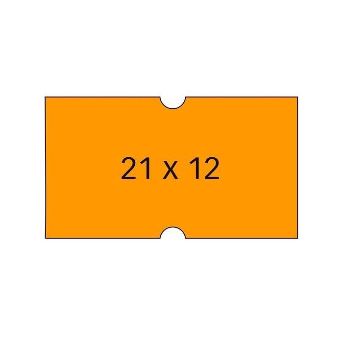 Apli Etiquetas Para Etiquetadora De Precios 21x12 mm C-Rectos 6 Rollos De 1000 Naranja Apli Etiquetas Para Etiquetadora De Precios 21x12 mm C-Rectos 6 Rollos De 1000 Naranja