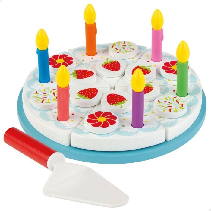 Juego de Madera Woomax Tarta 26 Piezas (6 Unidades) 6 Juego de Madera Woomax Tarta 26 Piezas (6 Unidades) 6