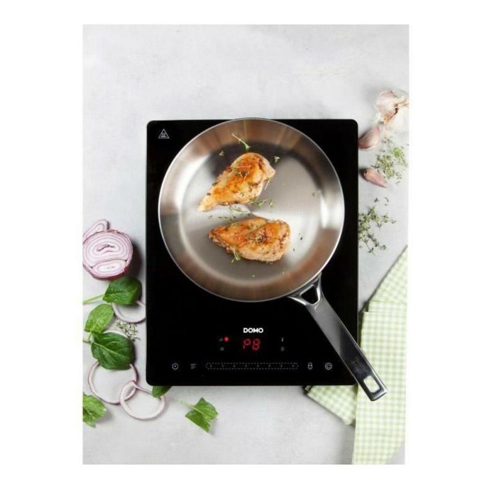 Domo DO332IP Placa de Inducción 1 Fuego 2000W, Pantalla Táctil, Temporizador 3h, 8 Niveles Potencia, Plato 20cm Cerámica 2