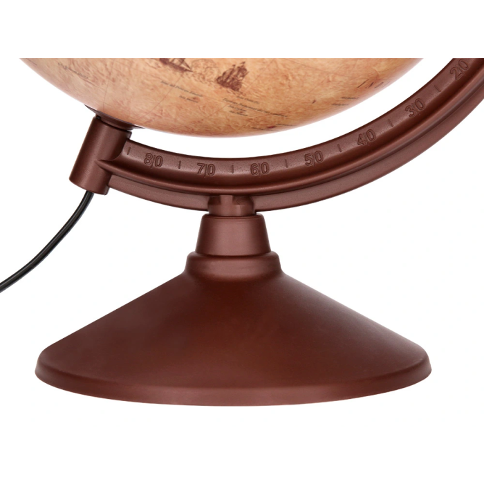 Liderpapel Globo Terraqueo con Luz Físico y Político Estilo Antiguo, Diámetro 26 cm, Esfera Educativa para Hogar y Escuela 5