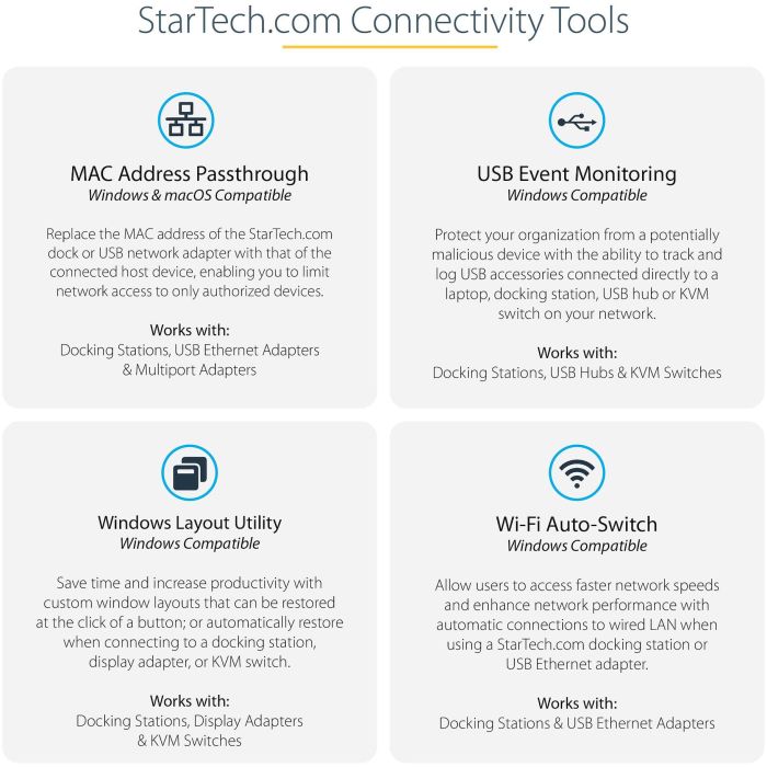 Startechcom Docking Station USB Tipo C, Adaptador Multipuertos HDMI 4K / VGA, Ethernet, SD, 2xUSB-A, 1xUSB-C PD 100W 4 Startechcom Docking Station USB Tipo C, Adaptador Multipuertos HDMI 4K / VGA, Ethernet, SD, 2xUSB-A, 1xUSB-C PD 100W 4
