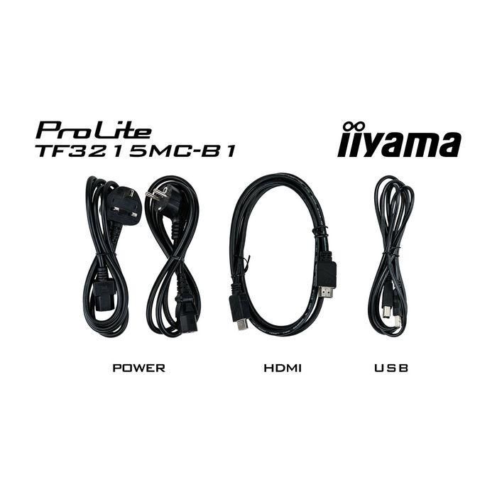 iiyama ProLite TF3215MC-B2 pantalla para PC 80 cm (31.5") 1920 x 1080 Pixeles Full HD LED Pantalla táctil Quiosco Negro 10 iiyama ProLite TF3215MC-B2 pantalla para PC 80 cm (31.5") 1920 x 1080 Pixeles Full HD LED Pantalla táctil Quiosco Negro 10