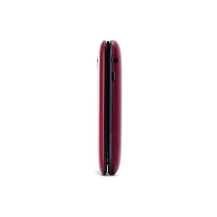 Teléfono Móvil Panasonic KX-TU400EXR para Personas Mayores/ Rojo Granate 2