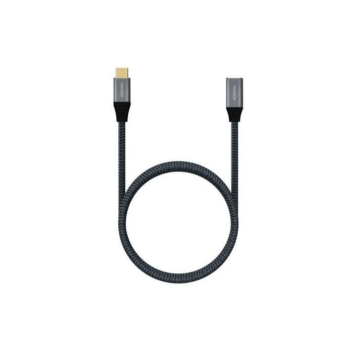 AISENS - CABLE USB 3.2 GEN2x2 ALUMINIO 20GBPS 5A 100W, TIPO USB-C/M-USB-C/H, GRIS, 1.0M 2 AISENS - CABLE USB 3.2 GEN2x2 ALUMINIO 20GBPS 5A 100W, TIPO USB-C/M-USB-C/H, GRIS, 1.0M 2