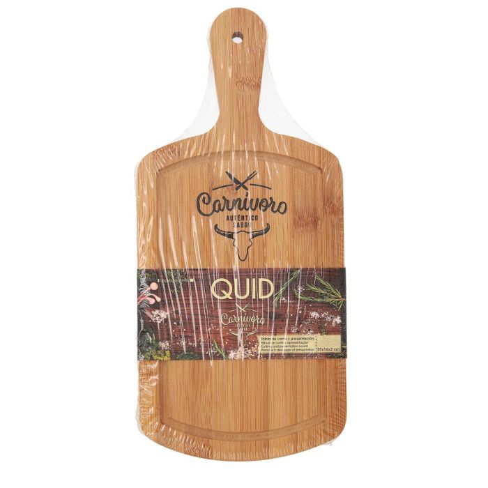 Quid Tabla de Corte Carnivoro Bambú 35x16x2 cm Madera Higiénica 5