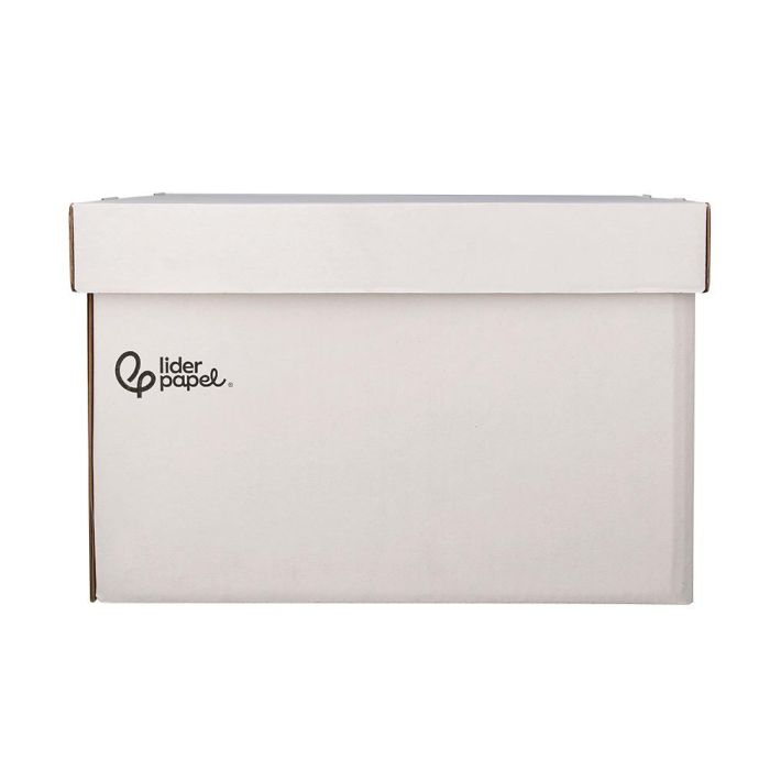 Cajon Contenedor Liderpapel Carton Automatico Para 3 Cajasarchivo Def. Folio - 4 Archivadores A-Z 387x333x260 mm 5 unidades 3