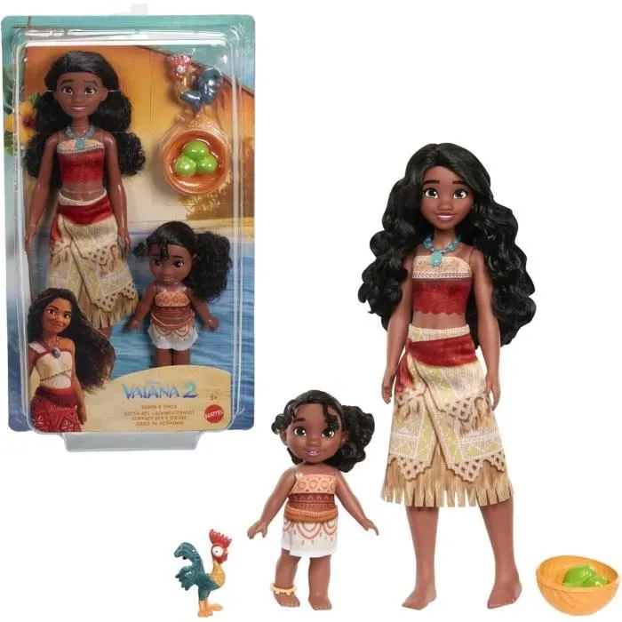 Mattel Pack 2 Muñecas Hermanas Vaiana 2 JBT66 Disney Princess