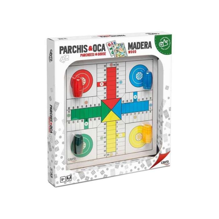 Juego parchis 4 jugadores con accesorios 33x33 cm Juego parchis 4 jugadores con accesorios 33x33 cm