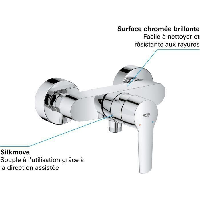 Mezclador monomando de ducha GROHE - Start - Chrome 4