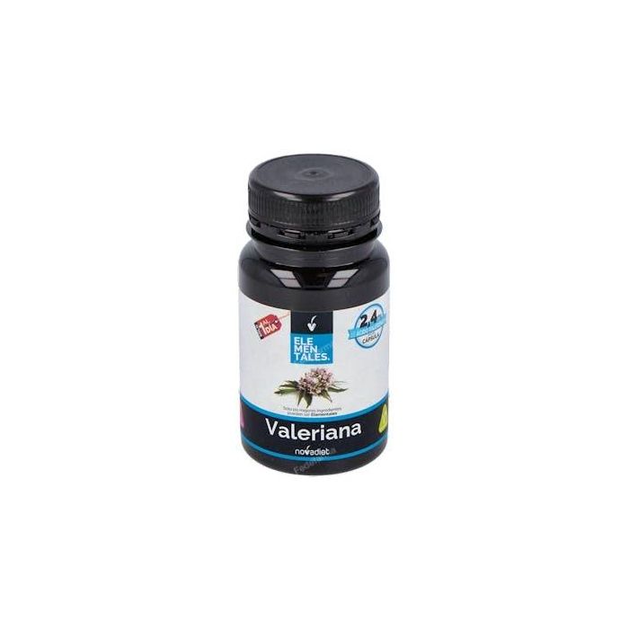 Novadiet Valeriana 30 cápsulas. Extracto E.S. 0,8% ácido valerénico. Ayuda a conciliar el sueño y relajación.