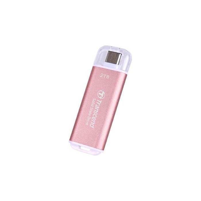 Transcend ESD300 - 2 TB - extern (tragbar) - USB 3.2 Gen 2x1 (USB-C Steckverbinder) - Rosy Pink 1 Transcend ESD300 - 2 TB - extern (tragbar) - USB 3.2 Gen 2x1 (USB-C Steckverbinder) - Rosy Pink 1