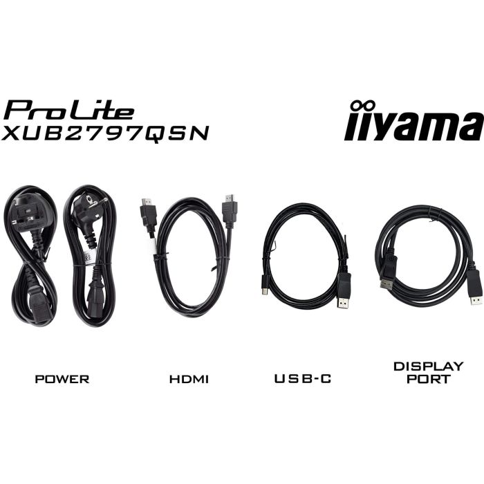 Iiyama ProLite XUB2797QSN-B2 Monitor IPS 27" 2K Ultra HD, USB-C, 65W, Altavoces, Negro 5 Iiyama ProLite XUB2797QSN-B2 Monitor IPS 27" 2K Ultra HD, USB-C, 65W, Altavoces, Negro 5