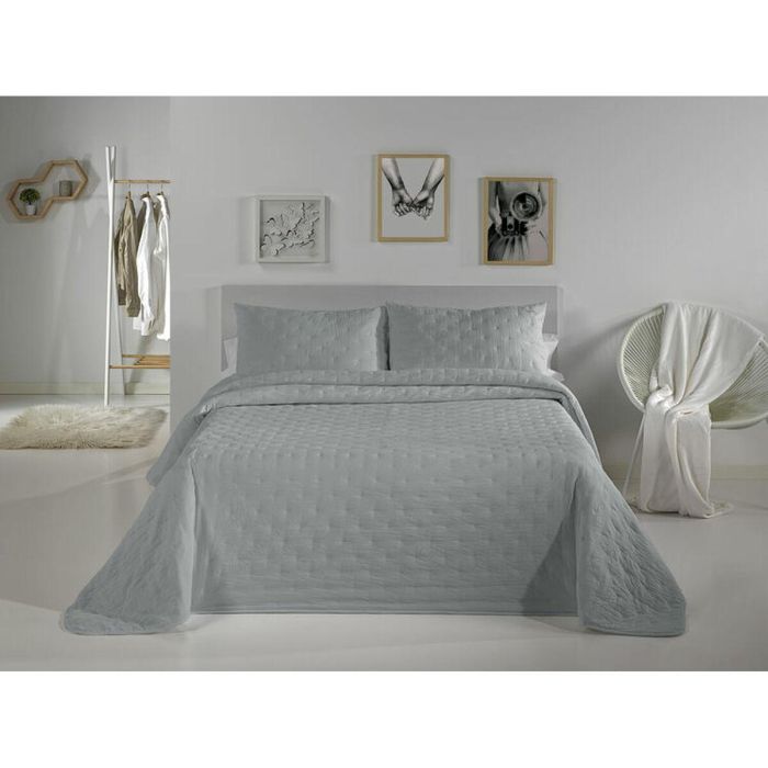 Colcha Pierre Cardin DOTS Gris Perla Cama de 150 (3 Piezas) 0 Colcha Pierre Cardin DOTS Gris Perla Cama de 150 (3 Piezas) 0