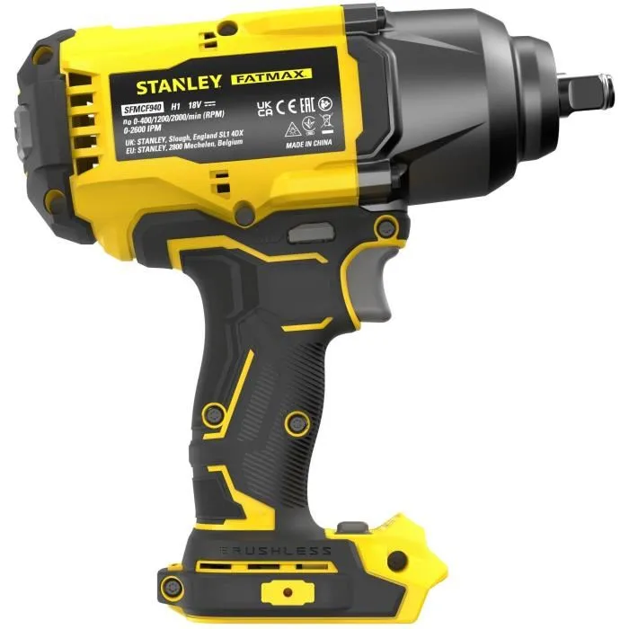 Stanley Fatmax SFMCF940B-XJ Llave de Impacto Inalámbrica Sin Escobillas 1/2 950 Nm 18V Litio (Sin Batería) 1
