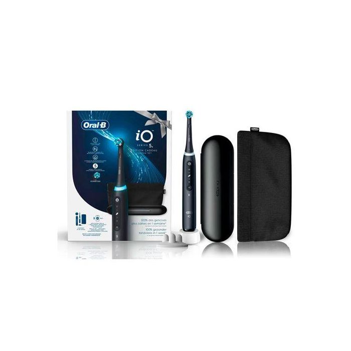 Braun Oral-B IO5 Cepillo de Dientes Eléctrico Vibratorio Adulto Negro, 5 Modos, Bluetooth, Temporizador y Estuche Viaje 4 Braun Oral-B IO5 Cepillo de Dientes Eléctrico Vibratorio Adulto Negro, 5 Modos, Bluetooth, Temporizador y Estuche Viaje 4