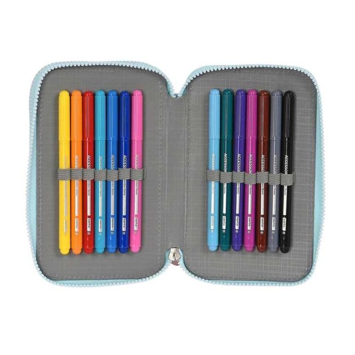 Plumier Doble Moos Garden Turquesa 12.5 x 19.5 x 4 cm (28 piezas) 9 Plumier Doble Moos Garden Turquesa 12.5 x 19.5 x 4 cm (28 piezas) 9