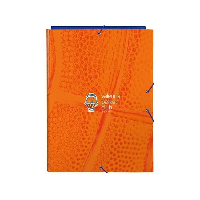 Carpeta Gomas Safta Folio Solapas Valencia Basket Club 260x25x335 mm Carpeta Gomas Safta Folio Solapas Valencia Basket Club 260x25x335 mm