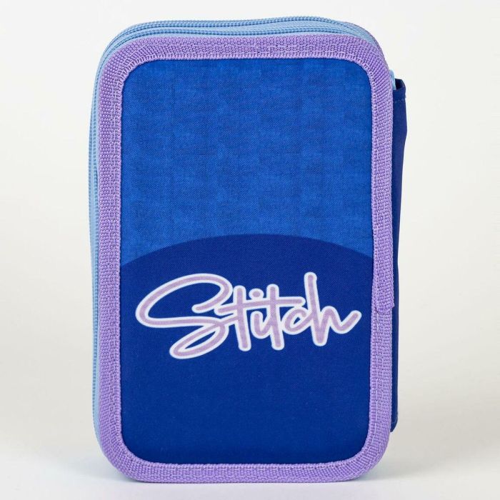 Estuche Escolar Stitch Azul 12,5 x 19,5 x 4,5 cm 1