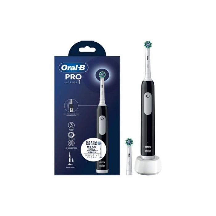 Oral-B PRO SERIES 1 NEGRO Cepillo Eléctrico con Tecnología 3D para Limpieza Profunda y Salud de Encías, 1 unidad