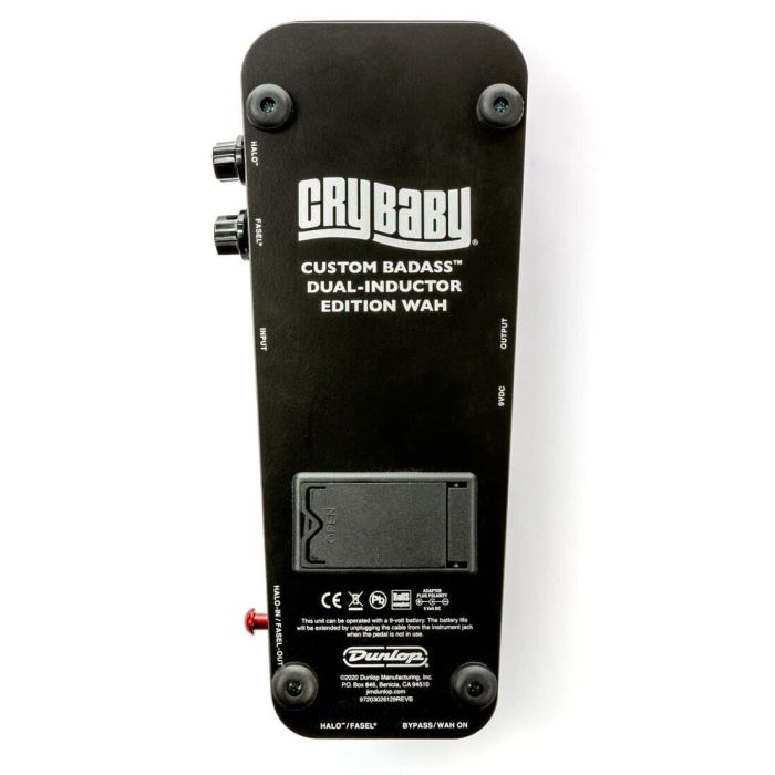 Dunlop Cry Baby Custom Badass Dual-Inductor Wah Pedal Edición Limitada con Inductores Halo y Fasel 4 Dunlop Cry Baby Custom Badass Dual-Inductor Wah Pedal Edición Limitada con Inductores Halo y Fasel 4
