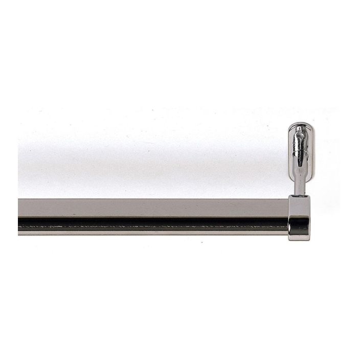 Cintacor - Stor Planet Soporte Armario Terminal Ovalado Cromado 2 Unidades 2,5 x 1,5 cm Acabado Brillo 1