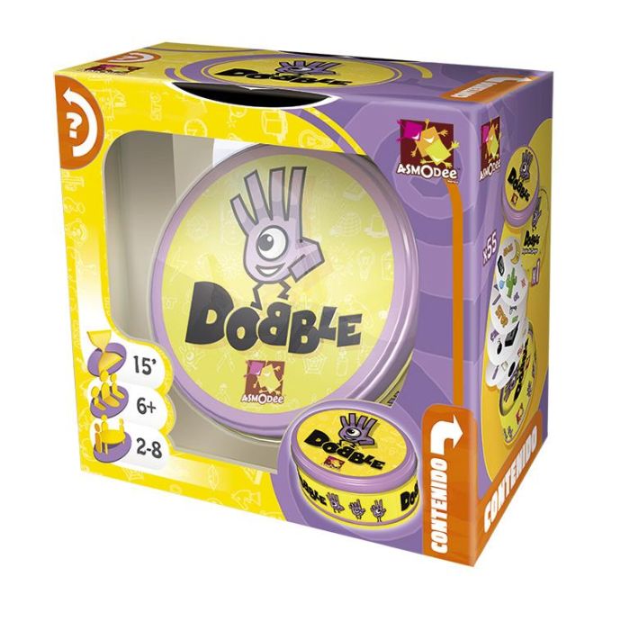 Asmodee Juego Dobble. Juego de cartas basado en la velocidad, observación y reflejos para niños y adultos. 2 Asmodee Juego Dobble. Juego de cartas basado en la velocidad, observación y reflejos para niños y adultos. 2
