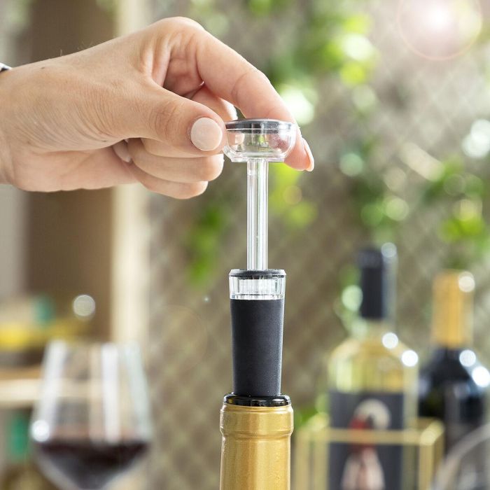 Sacacorchos Eléctrico con Accesorios para Vino Corking InnovaGoods 7 Sacacorchos Eléctrico con Accesorios para Vino Corking InnovaGoods 7