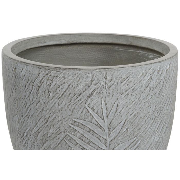 Set de Maceteros Home ESPRIT Gris claro Fibra de Vidrio Magnesio 44 x 44,5 x 43 cm (4 Unidades) 4 Set de Maceteros Home ESPRIT Gris claro Fibra de Vidrio Magnesio 44 x 44,5 x 43 cm (4 Unidades) 4