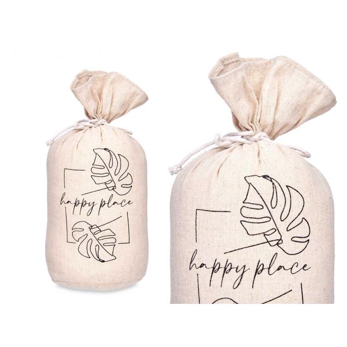 Tope Puerta Saco Happy Place Giftdecor 13x26x13 cm Blanco Tela (6 Unidades) Tope Puerta Saco Happy Place Giftdecor 13x26x13 cm Blanco Tela (6 Unidades)