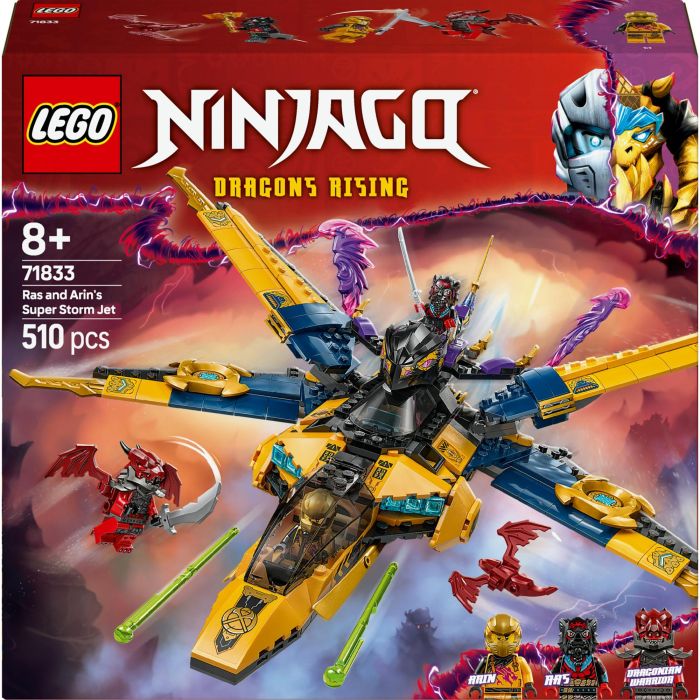 LEGO 71833 Ninjago El Renacer de los Dragones: Super Jet de la Tormenta de Ras y Arin - Set de Construcción con Dron y Minifiguras 0 LEGO 71833 Ninjago El Renacer de los Dragones: Super Jet de la Tormenta de Ras y Arin - Set de Construcción con Dron y Minifiguras 0