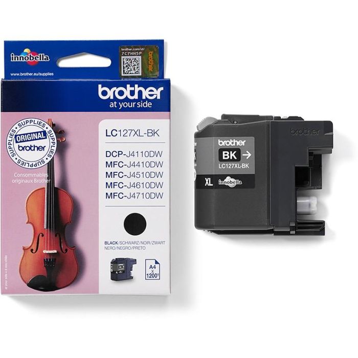 Brother LC-127XL-BK Tinta Negra Original, 1200 páginas, para DCP-J4110DW, MFC-J4610DW, MFC-J4410DW, MFC-J4510DW, MFC-J4710DW 3
