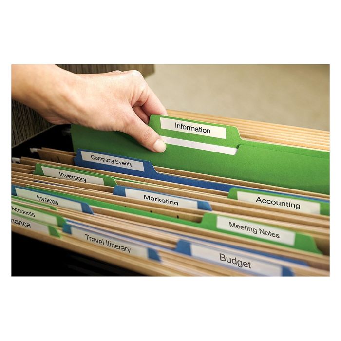 Dymo 45013 Cinta de Transferencia Térmica D1, Etiquetas Estándar Negro sobre Blanco 12 mm x 7 m, Poliéster Autoadhesiva, Rotuladora LabelManager 11