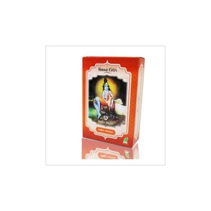 RADHE SHYAM Henna en Polvo Cobre Natural para Cabello 100g, Tinte Vegetal Vegano Sin Amoníaco