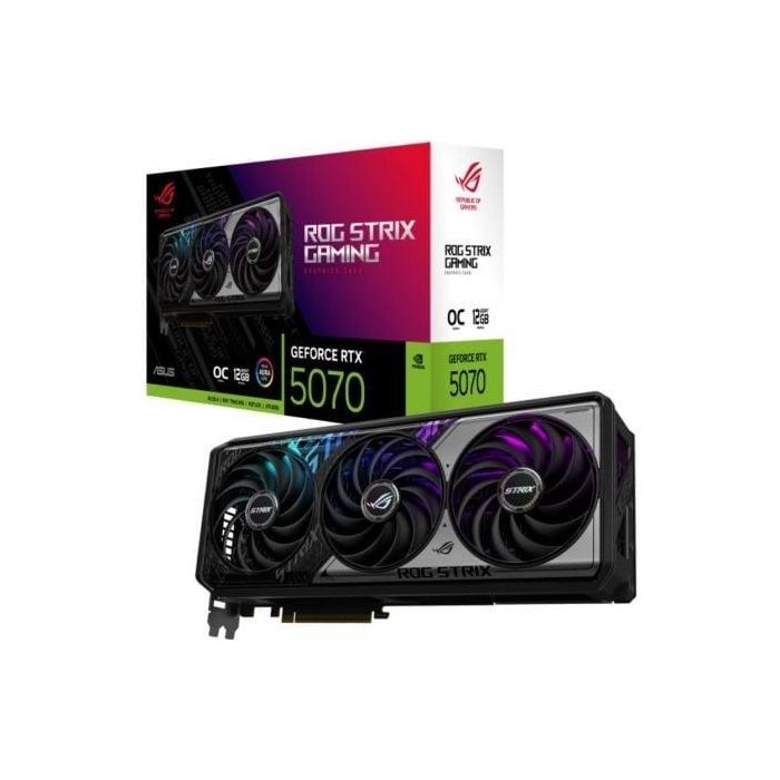 Tarjeta Gráfica Asus ROG Strix OC GeForce RTX 5070/ 12GB GDDR7 Tarjeta Gráfica Asus ROG Strix OC GeForce RTX 5070/ 12GB GDDR7