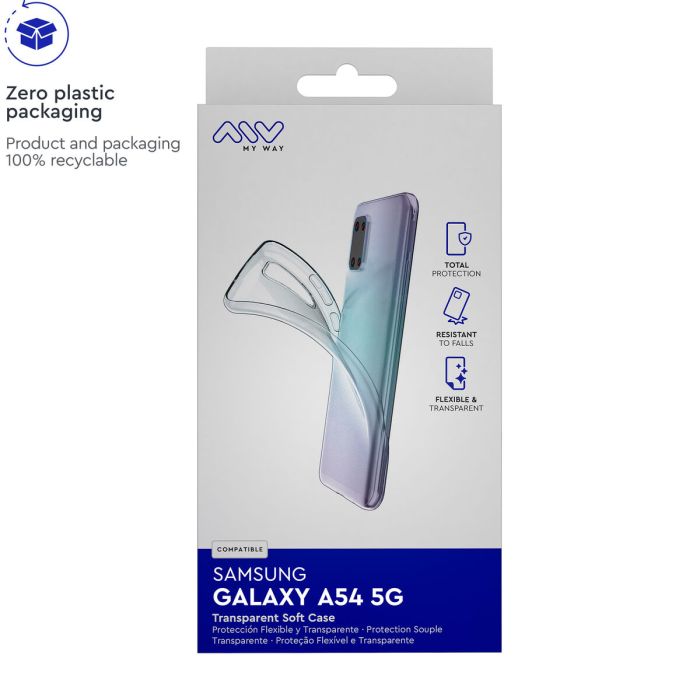 myway funda compatible con Samsung Galaxy A54 5G transparente 3 myway funda compatible con Samsung Galaxy A54 5G transparente 3