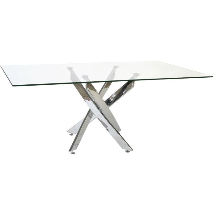 Mesa de Comedor DKD Home Decor Transparente Metal Cristal 150 x 90 x 75 cm