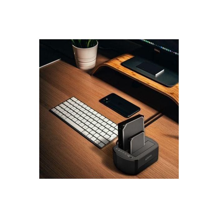 Docking Station para Discos Duros Aisens ASDS-D03B 4 Docking Station para Discos Duros Aisens ASDS-D03B 4