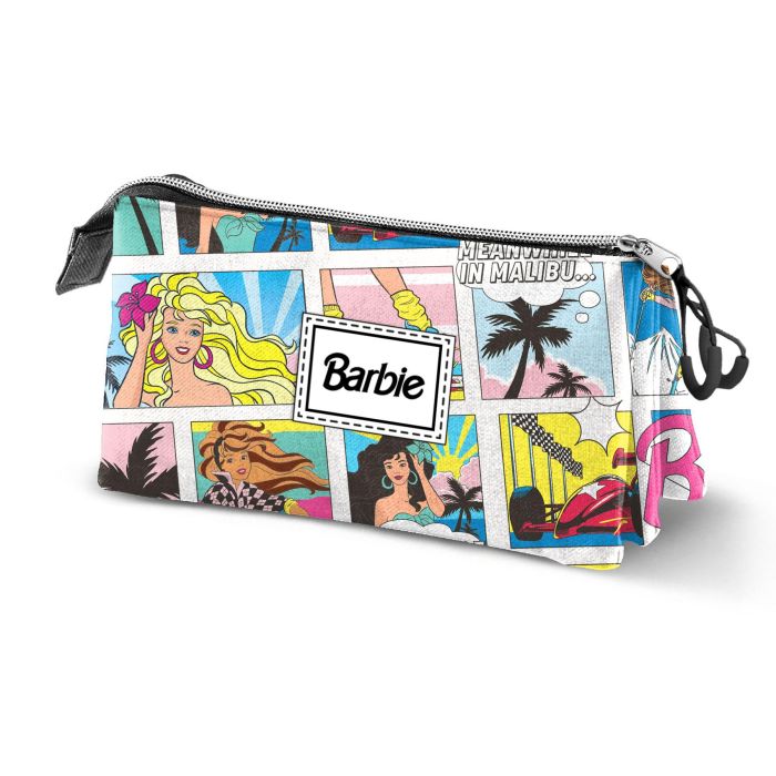 Barbie Estuche Portatodo Triple Comic con 3 Compartimentos, Ripstop Impermeable, Multicolor 2 Barbie Estuche Portatodo Triple Comic con 3 Compartimentos, Ripstop Impermeable, Multicolor 2