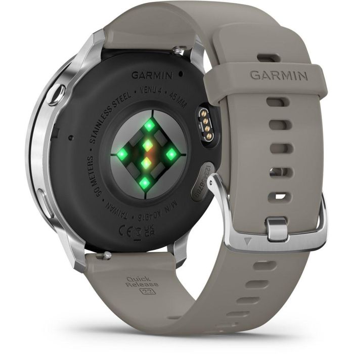 Garmin Venu 4 45mm Silikon-Armb. schwarz/silber/gra 4