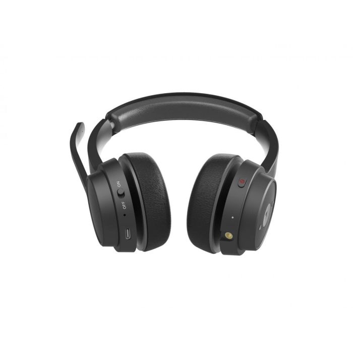 Conceptronic Auriculares Polona04B Inalámbricos Bluetooth 5.3 Negro con Micrófono Cancelación Ruido y 40h Batería 3