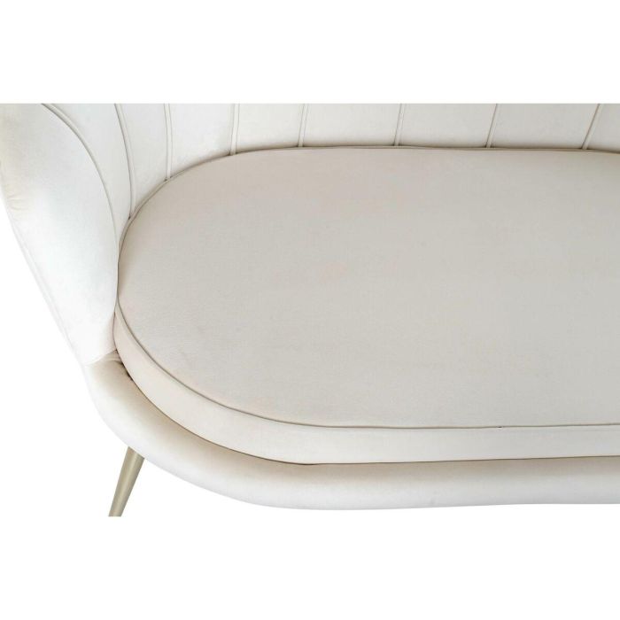 DKD Home Decor Sofá Glam de Salón Colección Layn blue - Diseño Moderno en Crema, Poliéster y Metal - Medidas 130 x 77 x 83 cm 3 DKD Home Decor Sofá Glam de Salón Colección Layn blue - Diseño Moderno en Crema, Poliéster y Metal - Medidas 130 x 77 x 83 cm 3