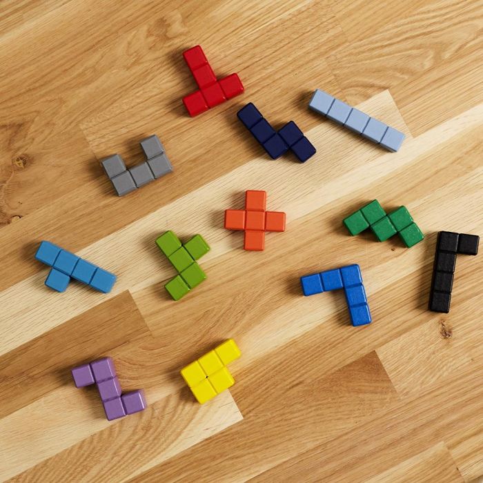 Jeux 2 momes Puzzle Tetris De Madera Montessori Juego De Ensamblaje Para Niños Mayores De 3 Años 3